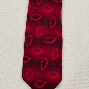 J Garcia Tie, Red, Butterfly Study II, Collectionn Fourteen.